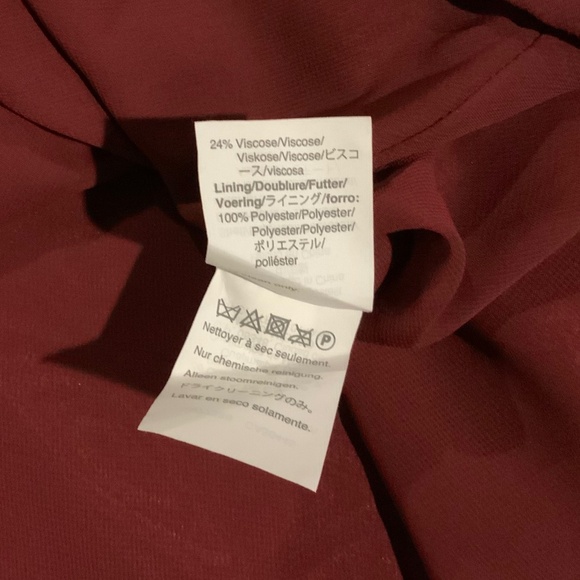 J Crew Collection Maroon Sz 10 Satin Slip Dress Adjustable Straps - Picture 7 of 15